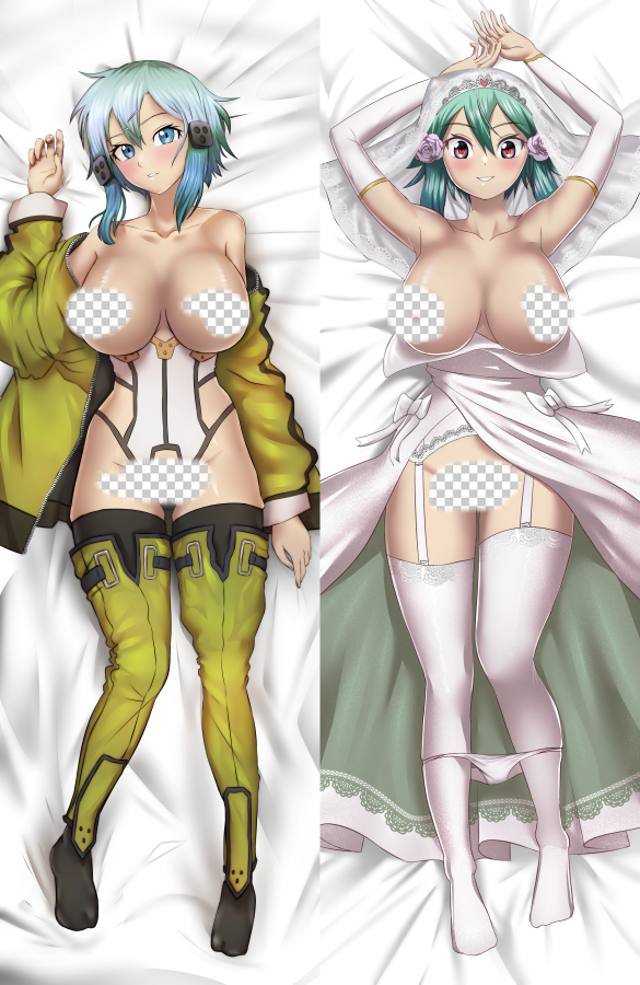 Sword Art Online Sinon Anime Dakimakura Body Pillow Cover image 0