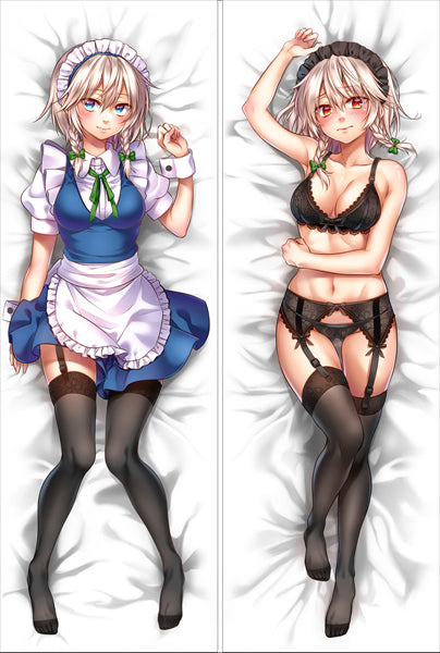 Touhou Project Izayoi Sakuya Anime Dakimakura Pillow Cover image 0