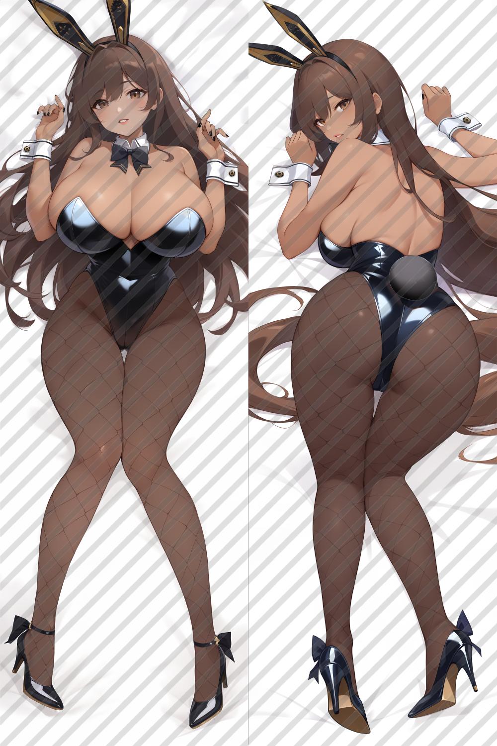 Goddess of Victory: Nikke Noir Anime Dakimakura Body Pillow Cover image 0