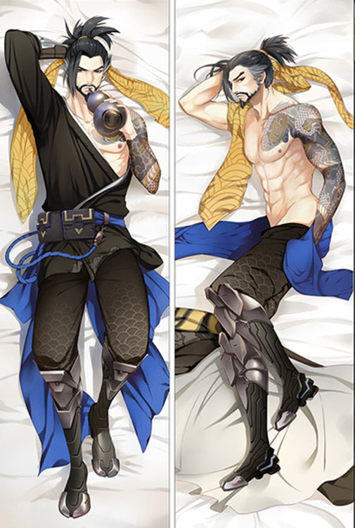 Overwatch Hanzo Anime Dakimakura Body Pillow Cover image 0