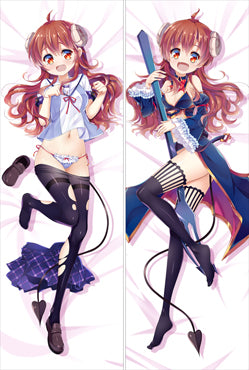 The Demon Girl Next Door Shamiko Yoshida YÅ«ko Anime Dakimakura Pillow Cover image 0