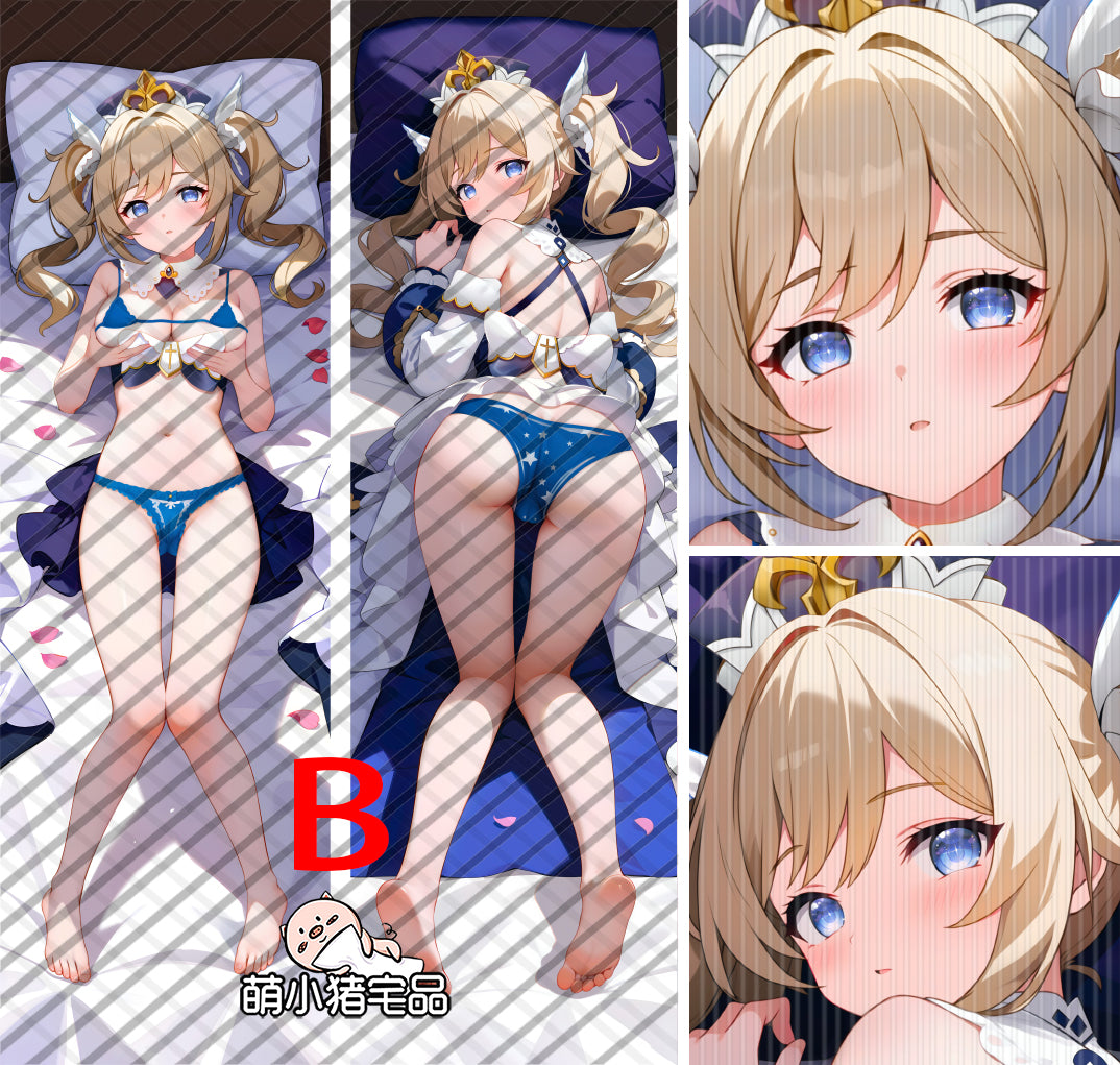 Genshin Impact Barbara Anime Dakimakura Girl Pillow Cover image 0