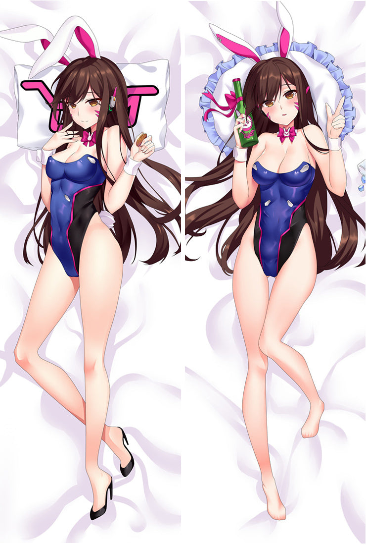 Hot Game Overwatch OW D.VA Anime Pillow Case Otaku Japan Dakimakura Hug Body image 0