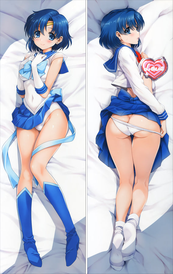 Sailor Moon Ami Mizuno Anime Dakimakura Body Pillow Cover image 0