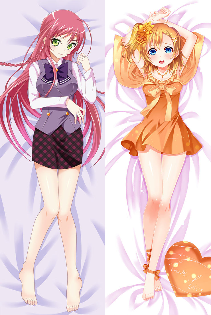 Love Live! Kosaka Honoka Anime Dakimakura Hugging Body Pillow Cover Case image 0