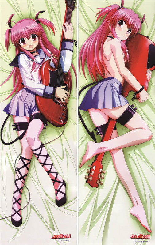 Angel Beats! Yui Anime Dakimakura Japanese Pillow Cover image 0