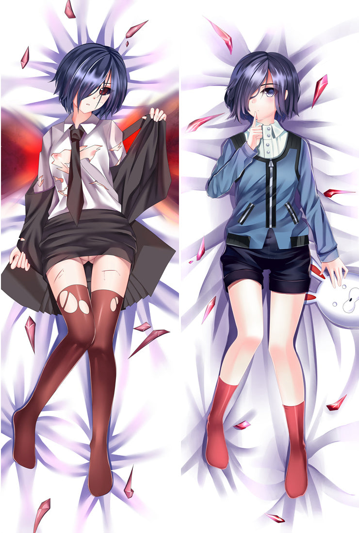 New Anime Tokyo Ghoul Kirishima Touka Dakimakura Bed Hugging Body Pillow Case Cover image 0