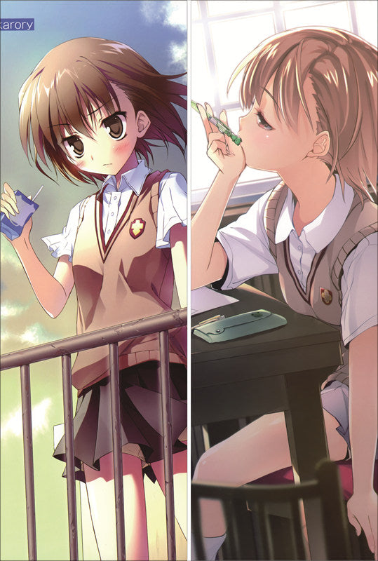 A Certain Magical Index Mikoto Misaka Anime Dakimakura Body Pillow Cover image 0