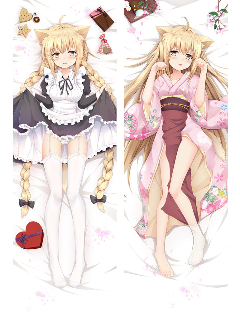 Konohana Kitan Yuzu Anime Dakimakura Pillow Case image 0