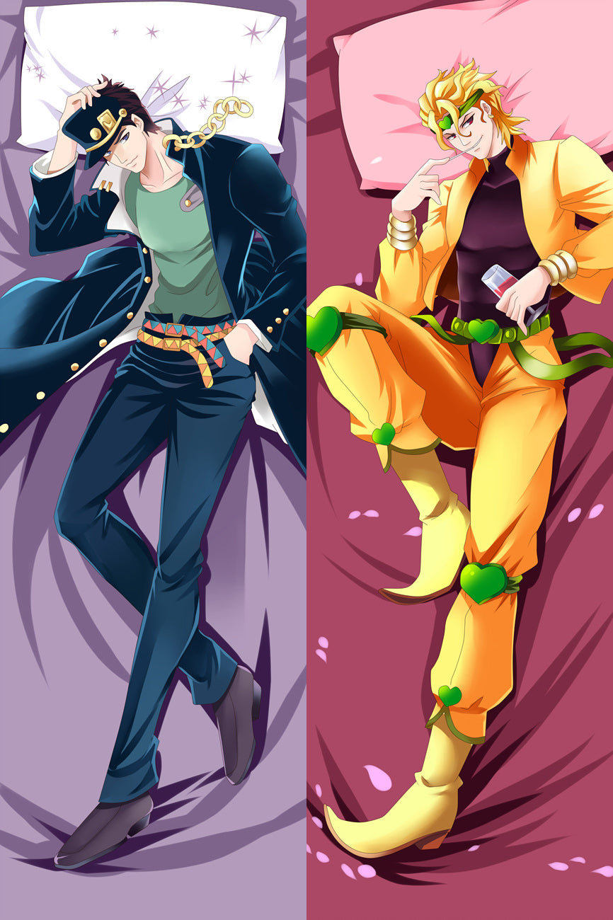 JoJo's Bizarre Adventure Jotaro Kujo Dio Brando Anime Dakimakura Pillow Case image 0