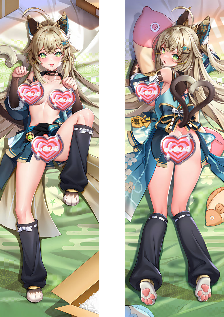 Genshin Impact Kirara Apart Legs With a Hole Sex Body Pillow Case image 0