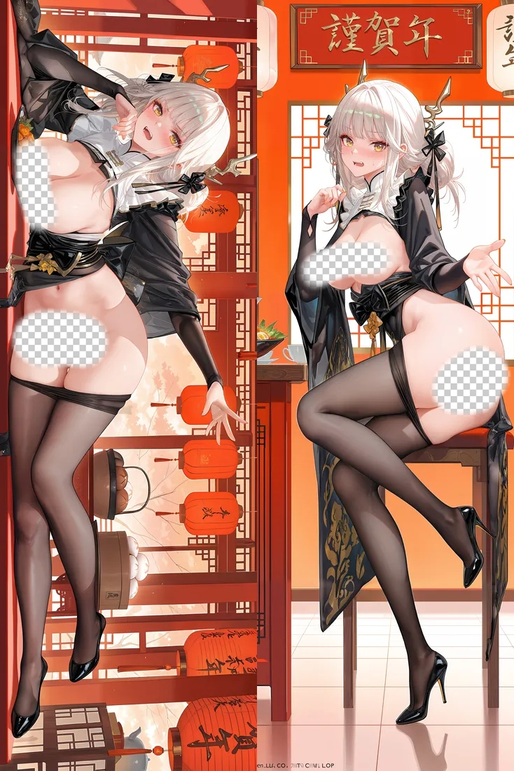 Goddess of Victory: Nikke Blanc Anime Dakimakura Body Pillow Cover image 0