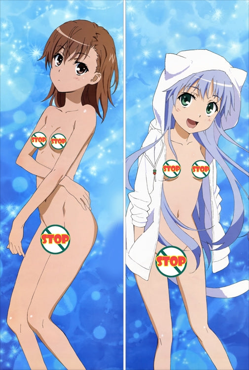 A Certain Magical Index Mikoto Misaka + Index Librorum Prohibitorum Anime Dakimakura Body Pillow Cover image 0