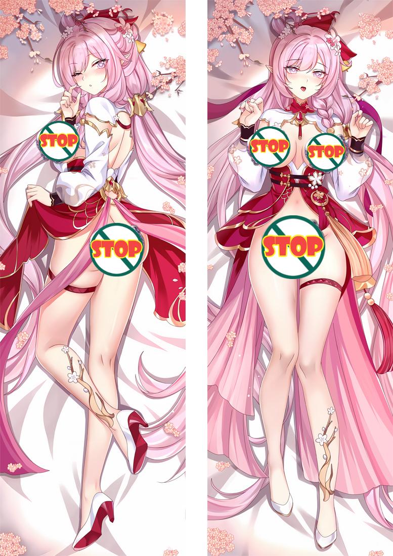 Elysia Honkai Impact 3rd Naked Anime Dakimakura Body Pillow Cover image 0