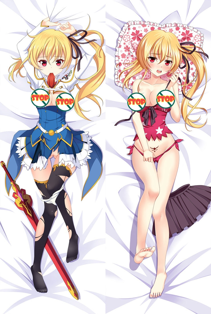 Undefeated Bahamut Chronicle Lisesharte Atismata Anime Dakimakura Pillow Cover image 0