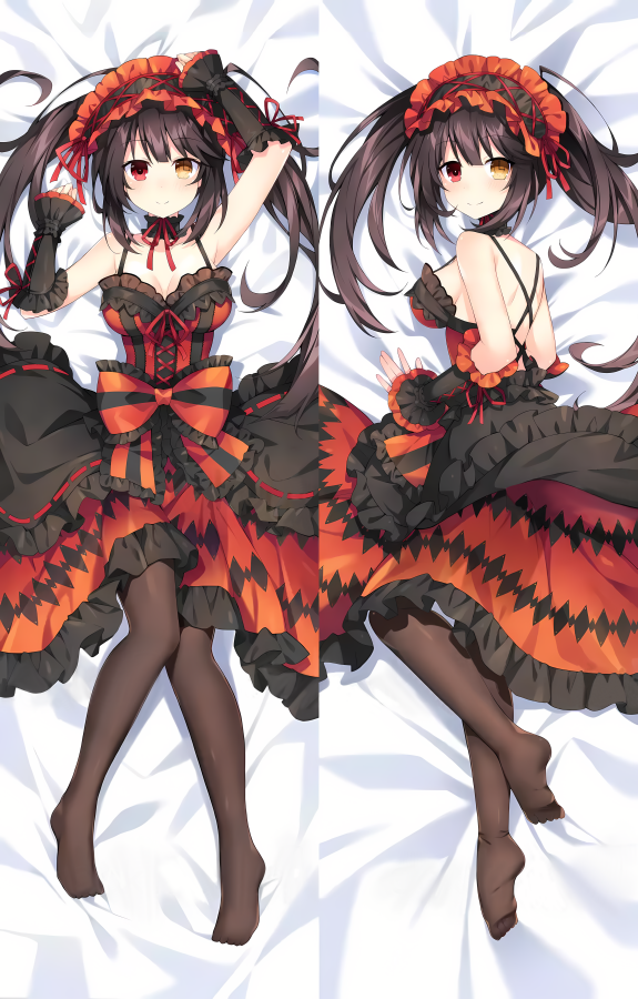 Date A Live Nightmare Tokisaki Kurumi Anime Dakimakura Body Pillow Cover image 0