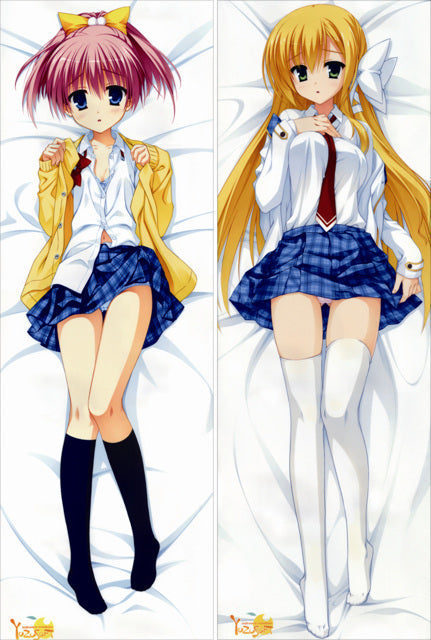 Noble â Works Hinata Kunihiro + Akari Kanemoto Anime Dakimakura Body Pillow Cover image 0