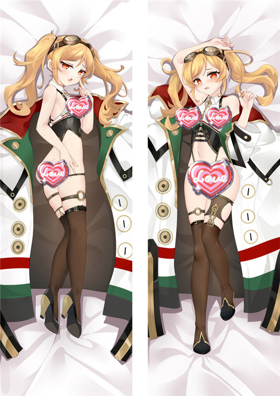 Azur Lane RN Leonardo Da Vinci Nsfw Dakimakura Body Pillow Cover image 0