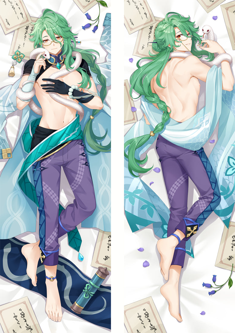Genshin Impact Baizhu Anime Dakimakura Pillow Covers image 0