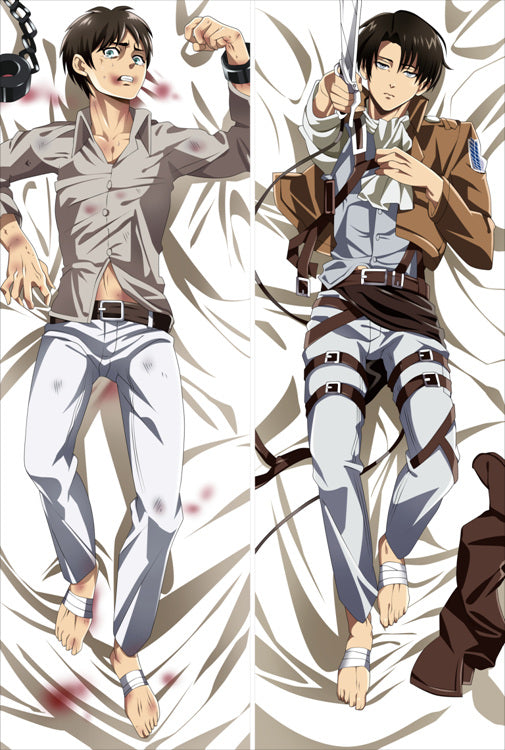 Attack on Titan Levi Ackerman Anime Dakimakura Body Pillow Cover image 0