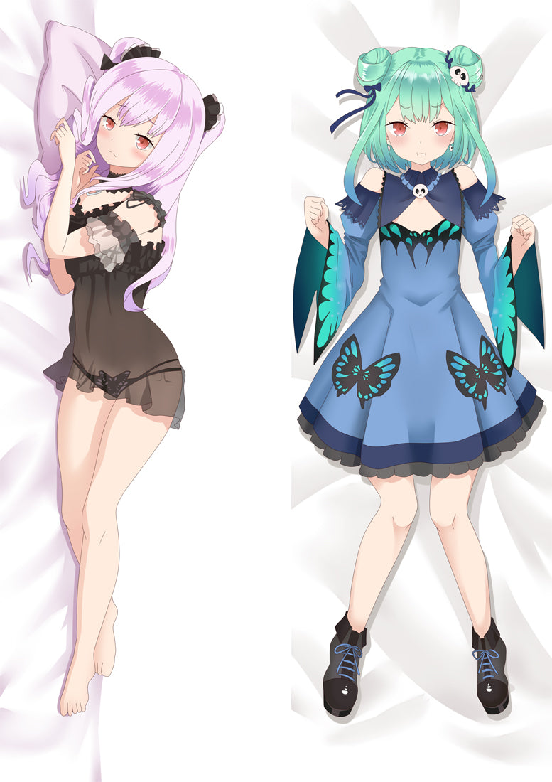 Virtual Youtuber Uruha Rushia Anime Dakimakura Body Pillow Cover image 0