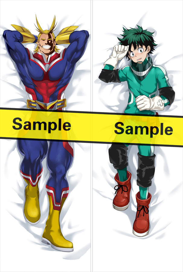 My Hero Academia Midoriya Izuku & All Might Anime Dakimakura Pillow Cover image 0
