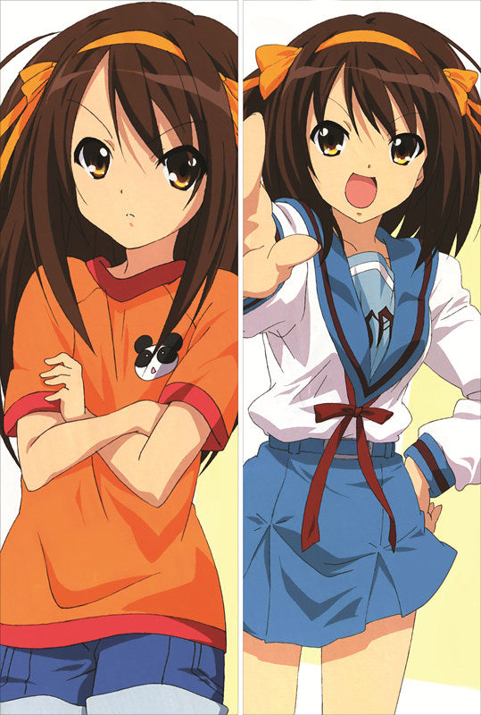 Haruhi Suzumiya Anime Dakimakura Waifu Pillow Case image 0