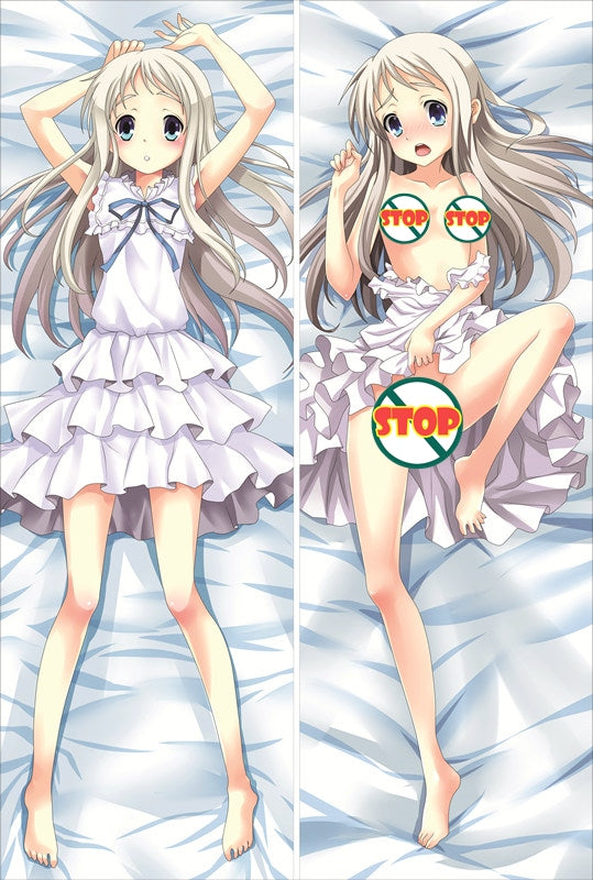 Anohana The Flower We Saw That Day - Meiko Honma Anime Dakimakura Pillow Cover image 0