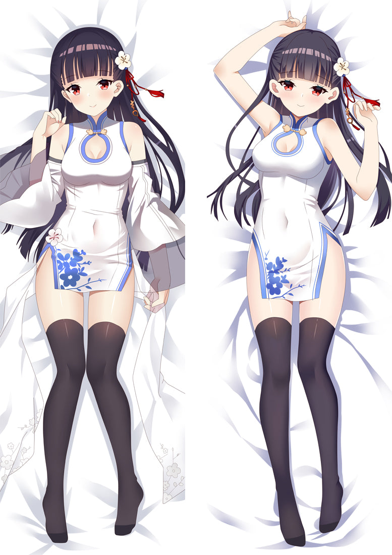 Warship Girls Yat Sen Anime Dakimakura Body Pillow Cover image 0