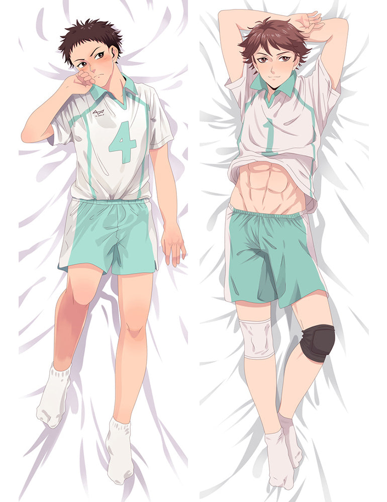 Haikyuu!! Aoba Johsai High School Tooru Hajime Lwaizumi Oikawa Anime Dakimakura Pillow Cover image 0