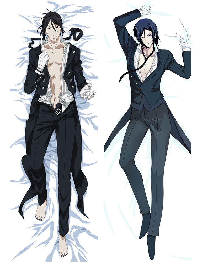 New Anime Dakimakura Black Butler Sebastian Body Pillow Case image 0