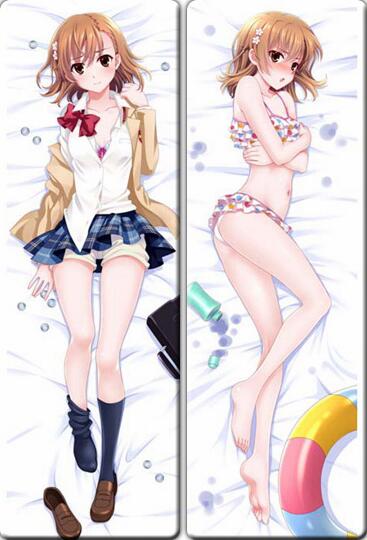 A Certain Scientific Railgun Mikoto Misaka Anime Dakimakura Pillow Cover image 0