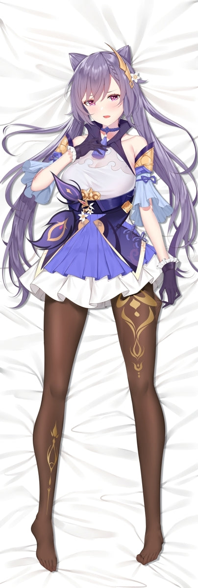 Genshin Impact KeQing Anime Dakimakura Body Pillow Cover image 0