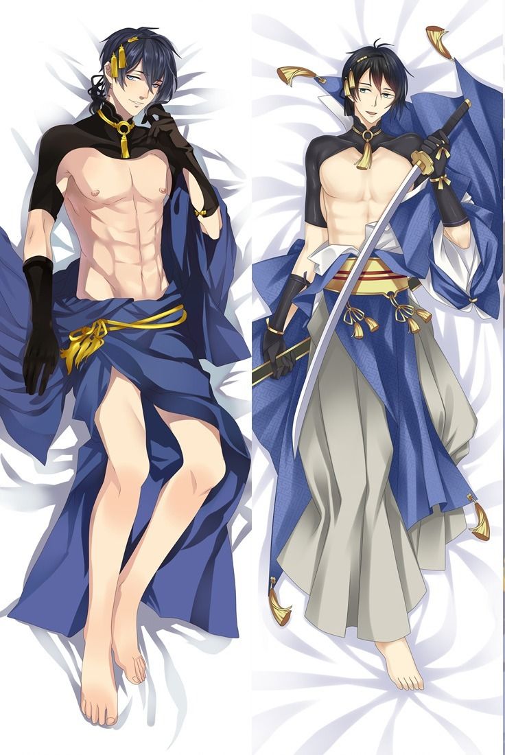 Touken Ranbu Mikazuki Munechika Anime Dakimakura Pillow Cover image 0