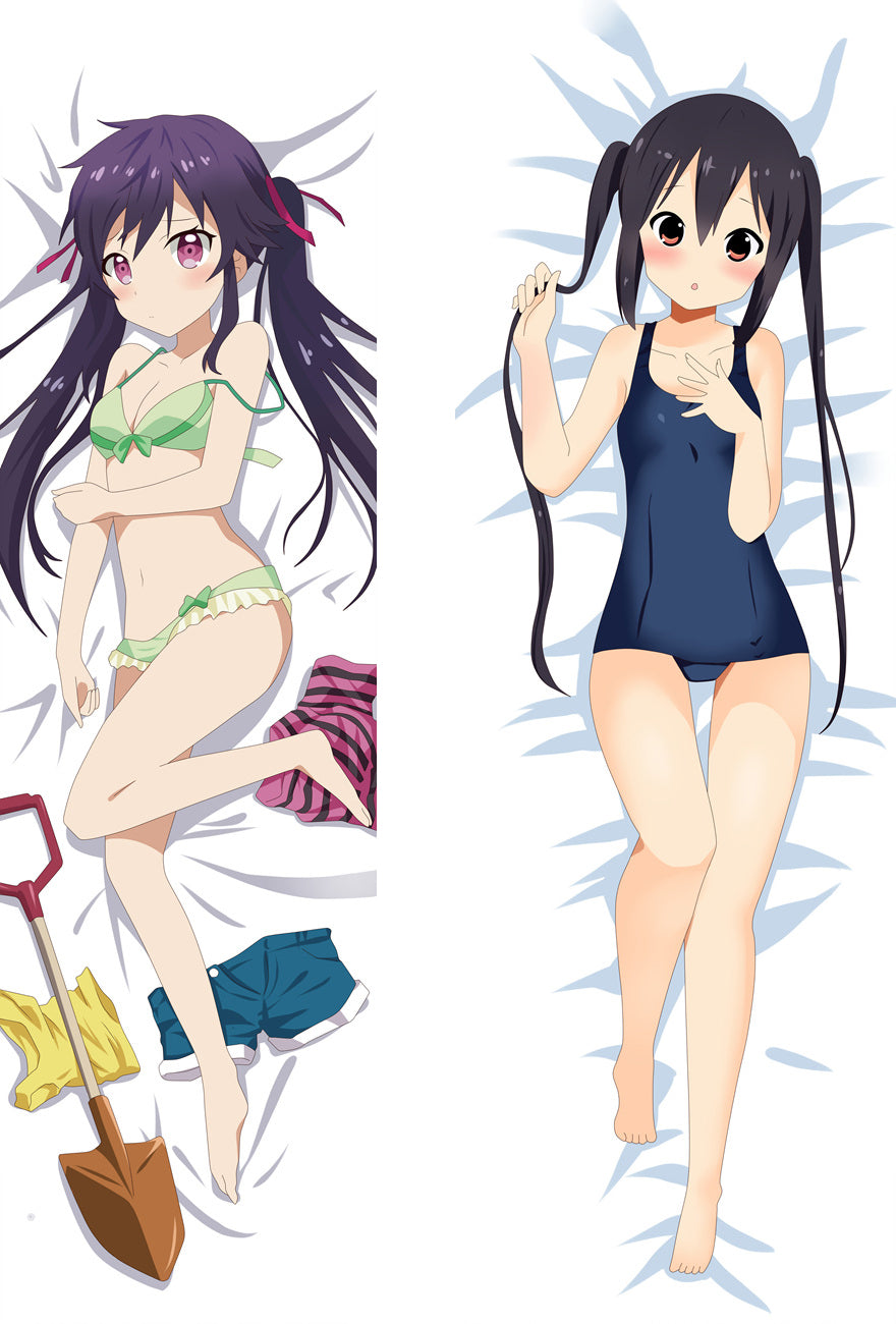 K-ON! Azusa Nakano SCHOOL-LIVE! Kurumi Ebisuzawa Anime Dakimakura Pillow Case image 0