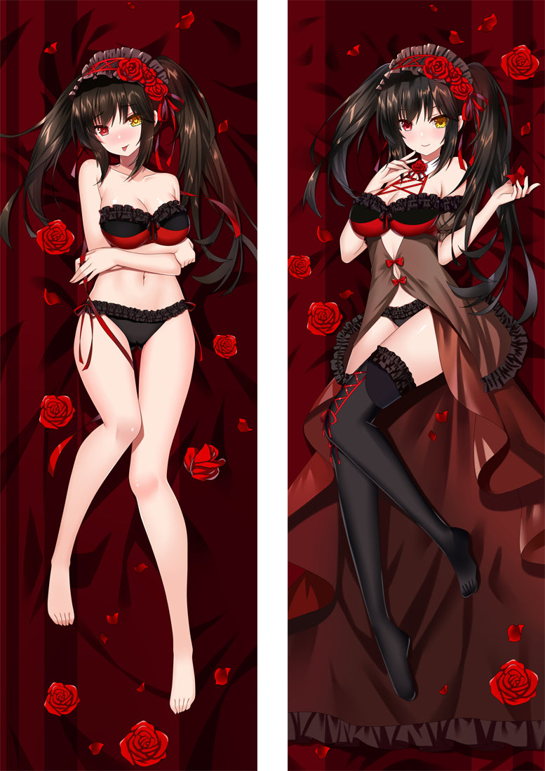 Date A Live Tokisaki Kurumi Anime Hugging Dakimakura Pillow Cover image 0