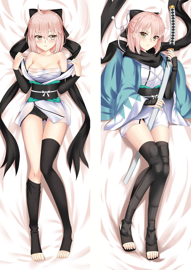 Fate Grand Order FGO Okita Souji Dakimakura Body Pillow Cover image 0