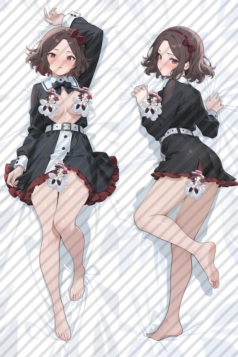 Girls Band Cry Tomo Ebizuka with Double Sides Zipper to make love Anime Dakimakura Pillow Case image 0