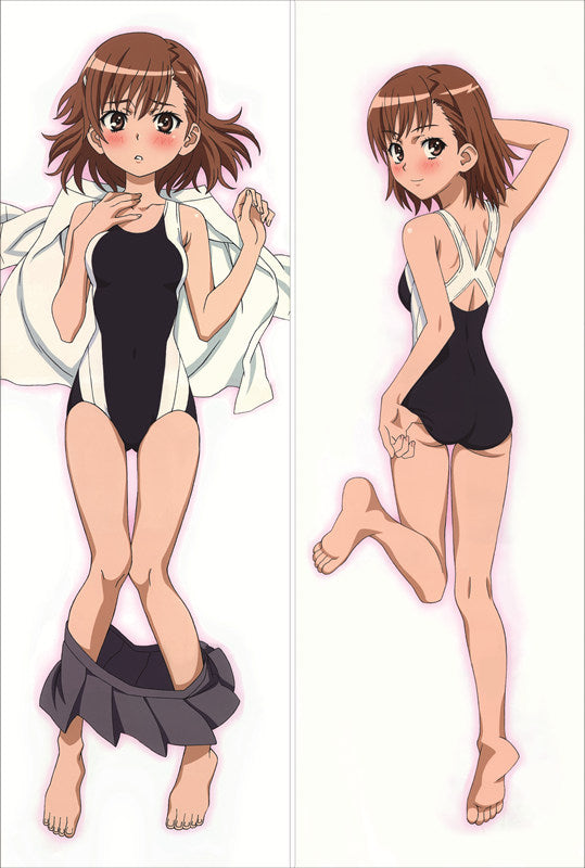 A Certain Scientific Railgun Mikoto Misaka Anime Dakimakura Body Pillow Case image 0