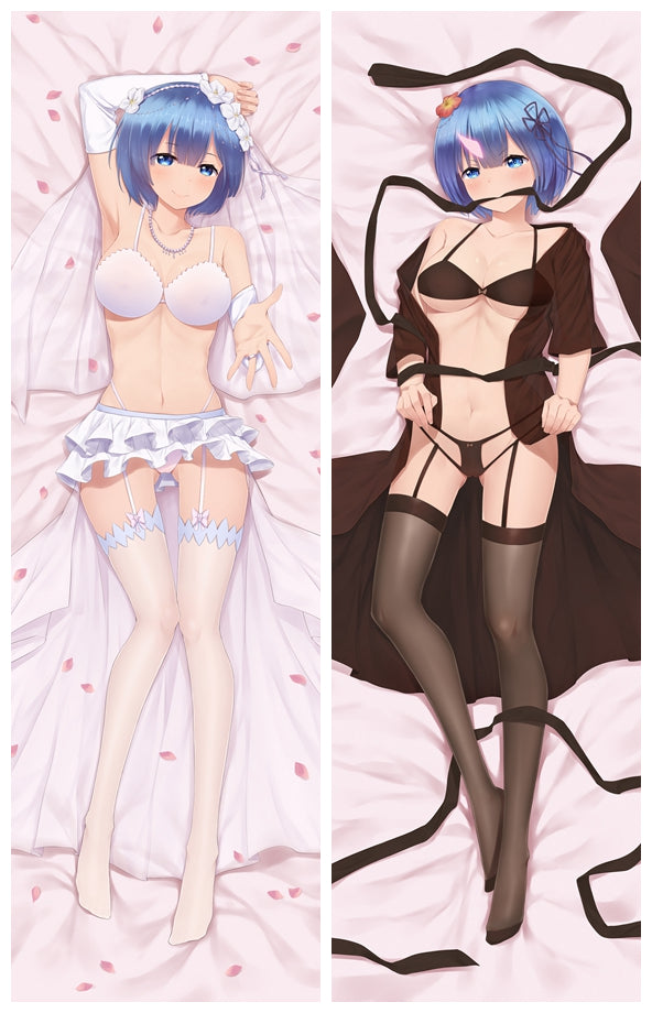 Re:Zero Rem Anime Dakimakura Pillow Cover image 0