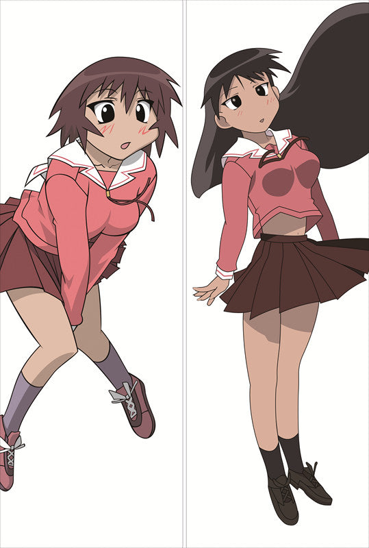 Azumanga Daioh Sakaki + Tomo Takino Anime Dakimakura Japanese Pillow Cover image 0