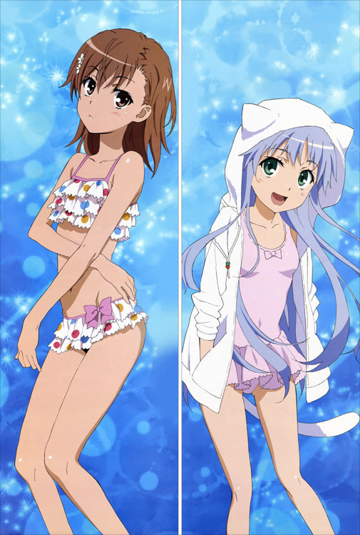 A Certain Magical Index Mikoto Misaka + Index Librorum Prohibitorum Anime Dakimakura Body Pillow Cover image 0
