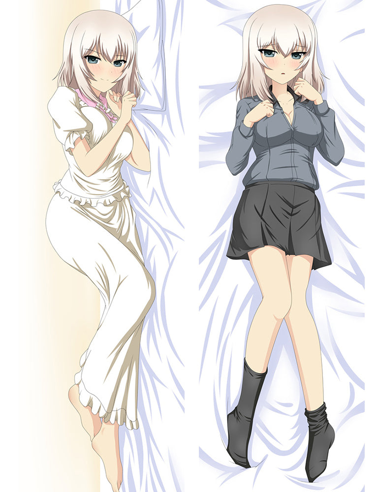 Girls und Panzer Erika Itsumi Anime Dakimakura Pillow Cover image 0