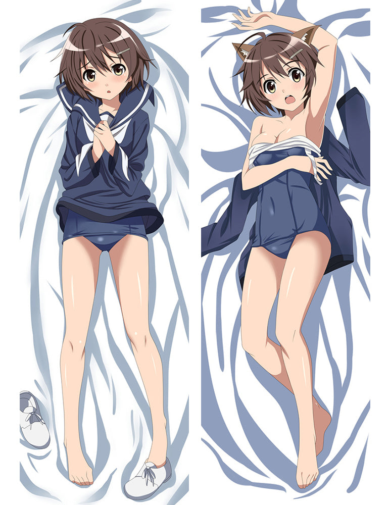 New Strike Witches/Brave Witches Miyafuji Yoshika Dakimakura Pillow Case Cover Hugging Body image 0