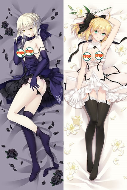 Fate Stay Night Saber Anime Dakimakura Pillow Cover16311-2 image 0