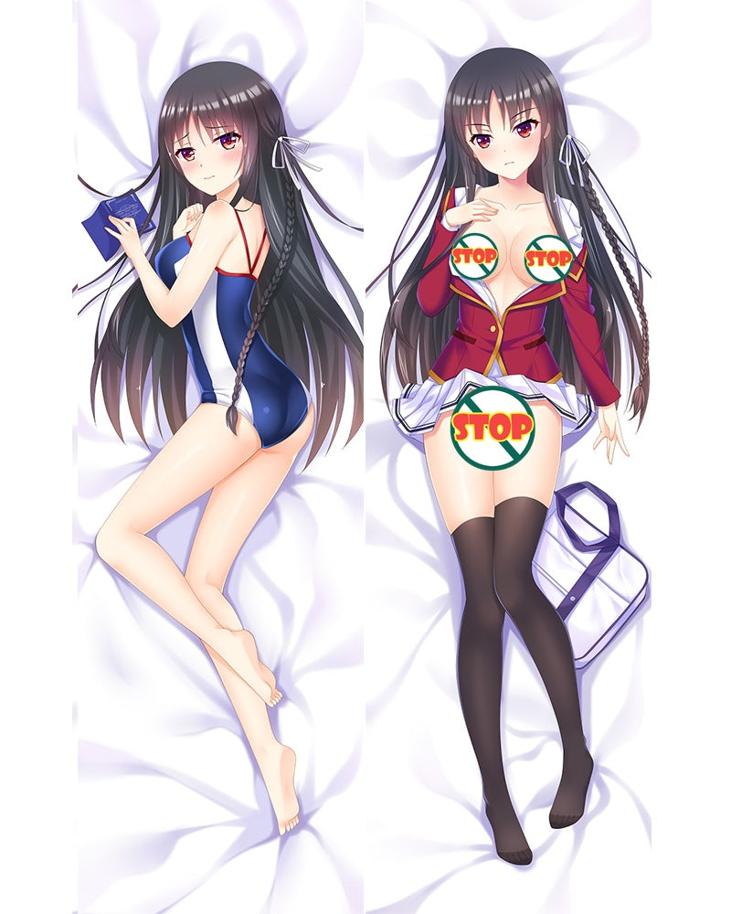 Hot Anime Dakimakura Suzune Horikita Classroom of the Elite Pillow Cover image 0