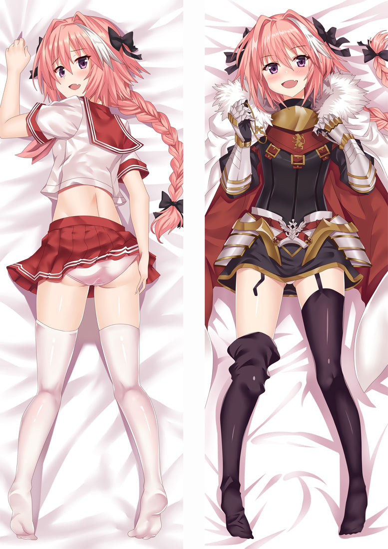 Fate/Apocrypha Astolfo Rider of Black Anime Dakimakura Pillow Cover image 0