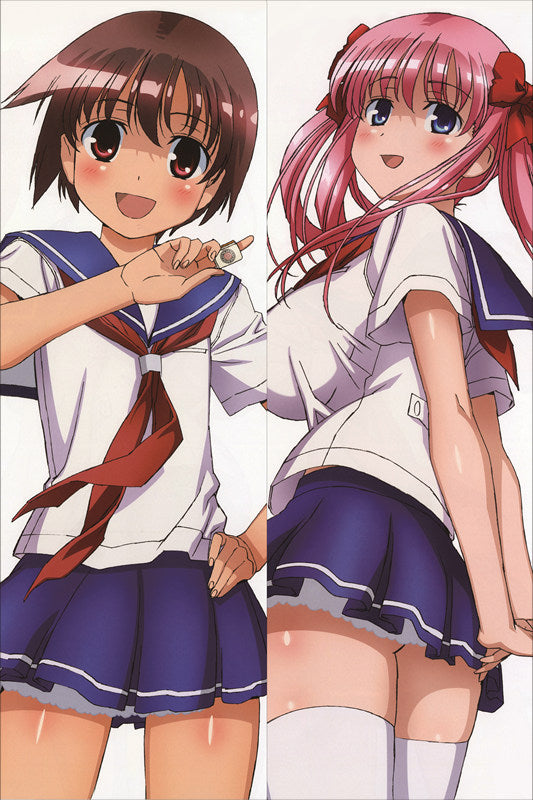 Saki Nodoka Haramura + Yuuki Kataoka Anime Dakimakura Body Pillow Cover image 0