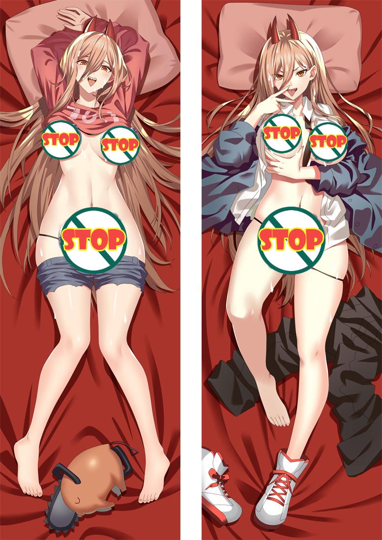 Power Chainsaw Man Anime Dakimakura Naked Body Pillow Cover image 0