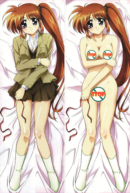 Magical Girl Lyrical Nanoha Nanoha Takamachi Anime Dakimakura Body Pillow Cover image 0